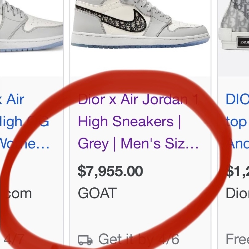 ATTENTION COLLECTOR’s!!! DIOR X AIRJORDAN - Picture 3 of 7